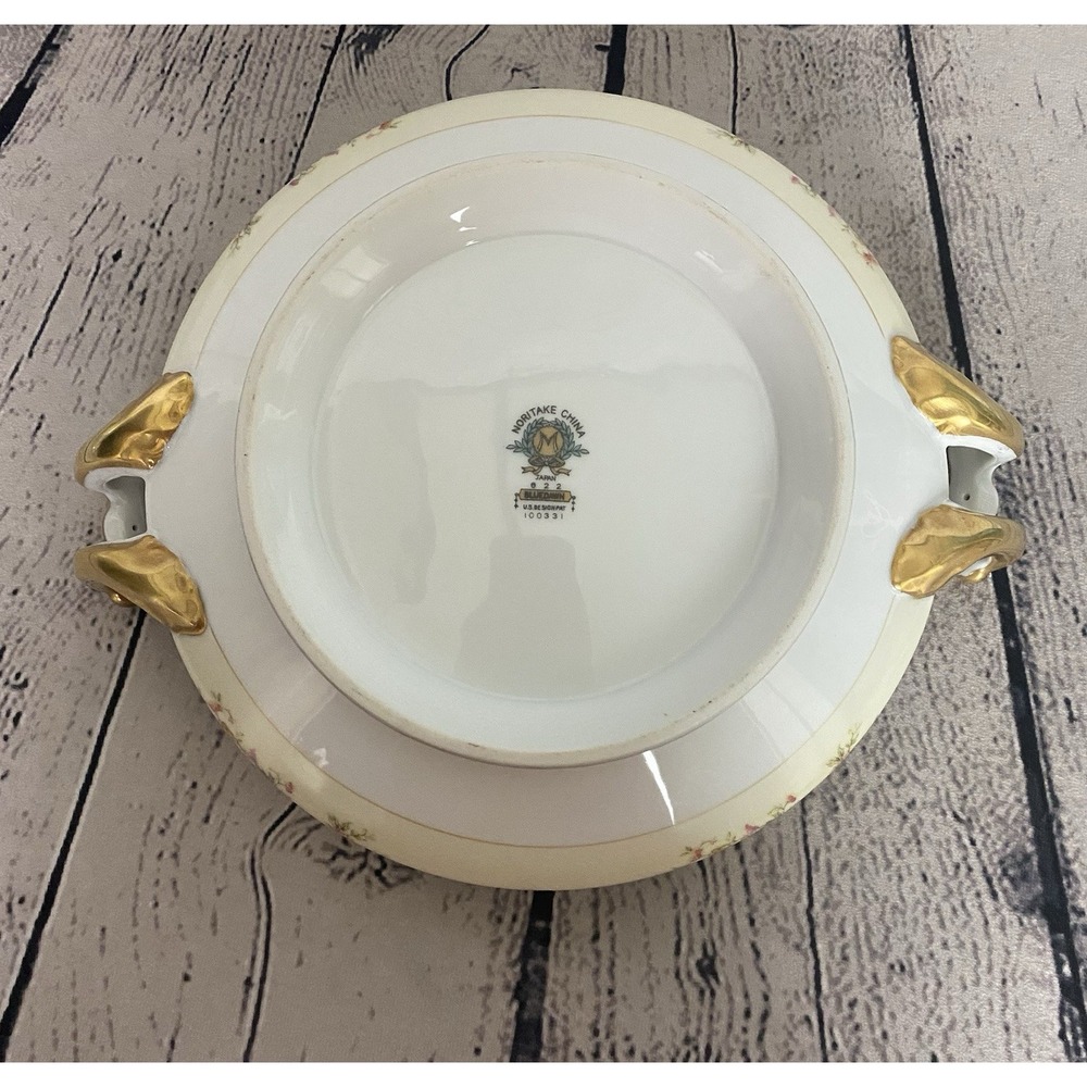 Noritake China Blue Dawn Round Covered Vegetable Dish With Lid 8 1/8" - Picture 6 of 11